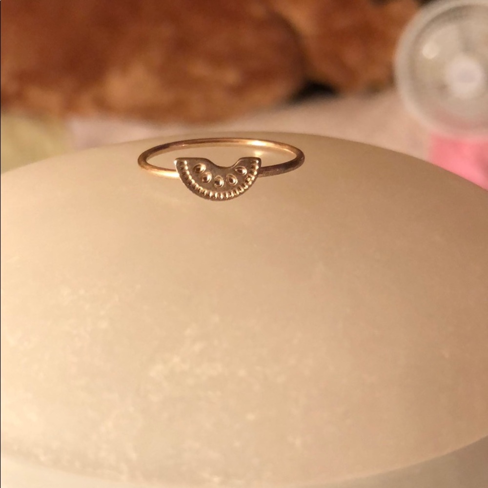 Gold watermelon ring